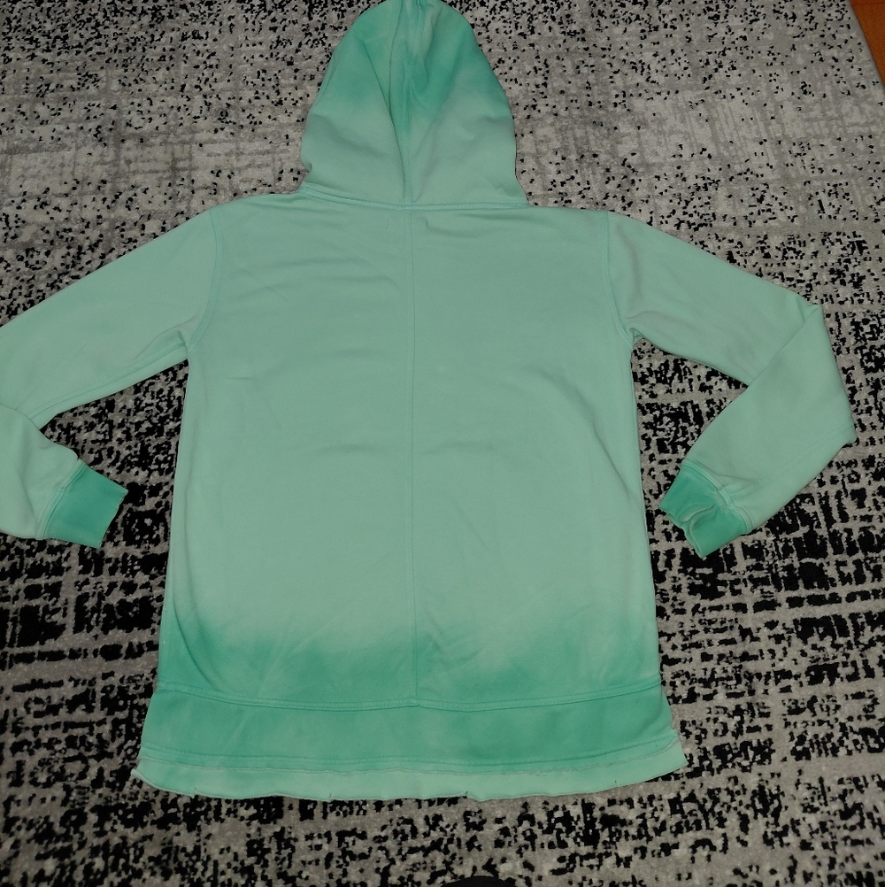 We The Free Seafoam Green Dip-Dye Distressed Hoodie - Size Small - EUC - Picture 14 of 15